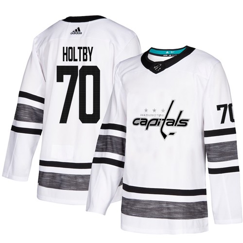 #70 Braden Holtby Weiß Authentic 2019 All-Star Stitched NHL